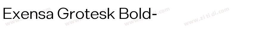 Exensa Grotesk Bold字体转换